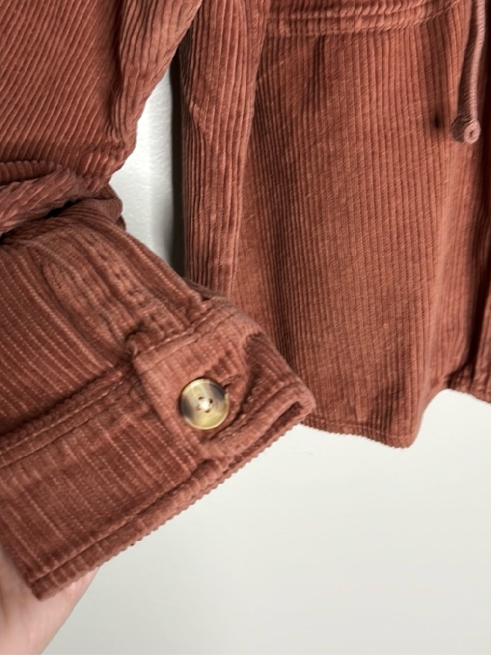 Lucky Brand NWT Corduroy Hoodie Jacket - Size M - Picture 5 of 9